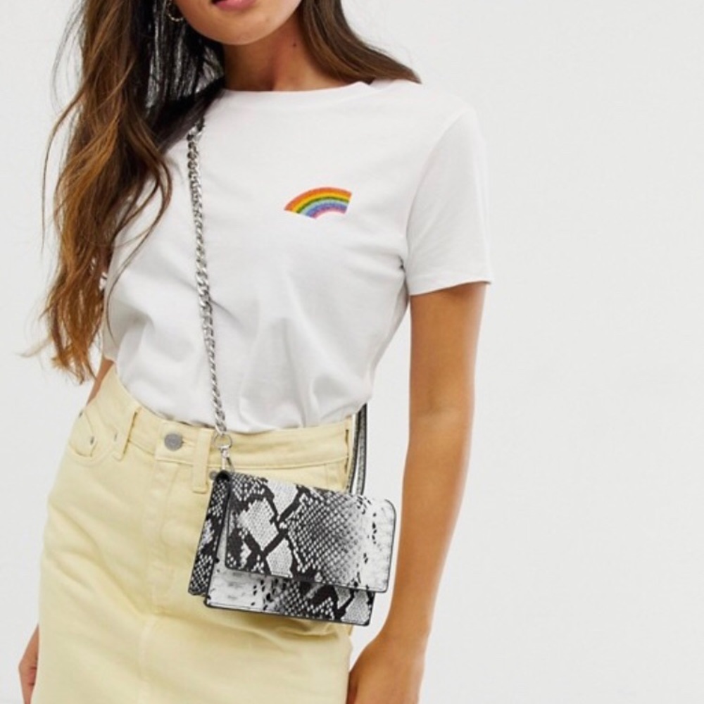 FAUX SNAKE CROSSBODY BAG PIECES